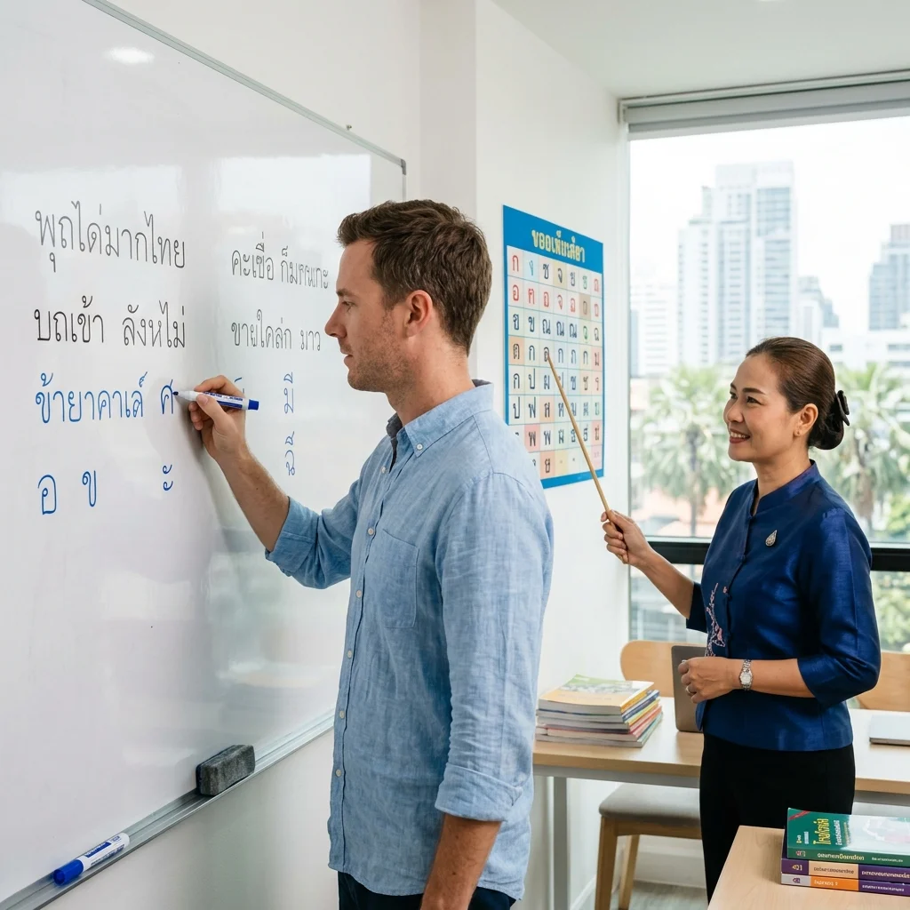 Expatriate student and Thai language teacher Expatriate student and Thai language teacher