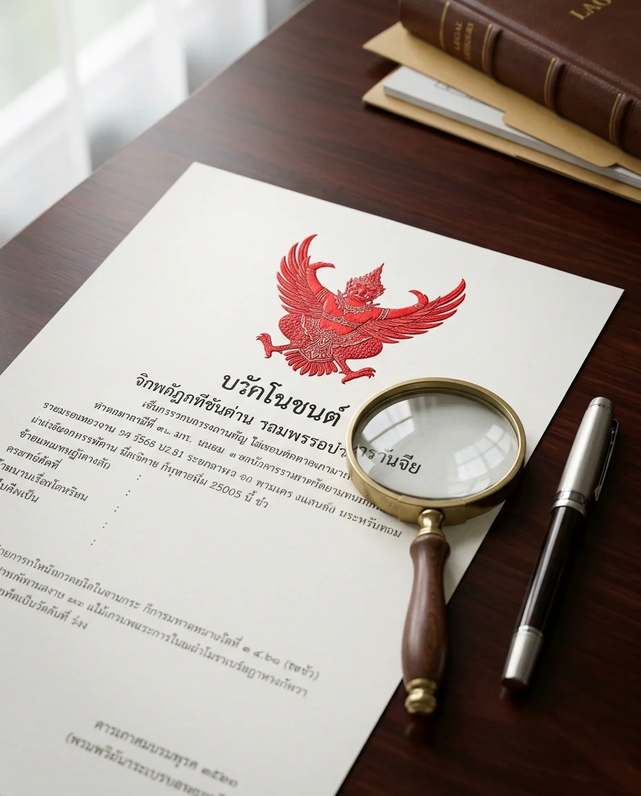 Thai Chanote (Title Deed) document Thai Chanote (Title Deed) document