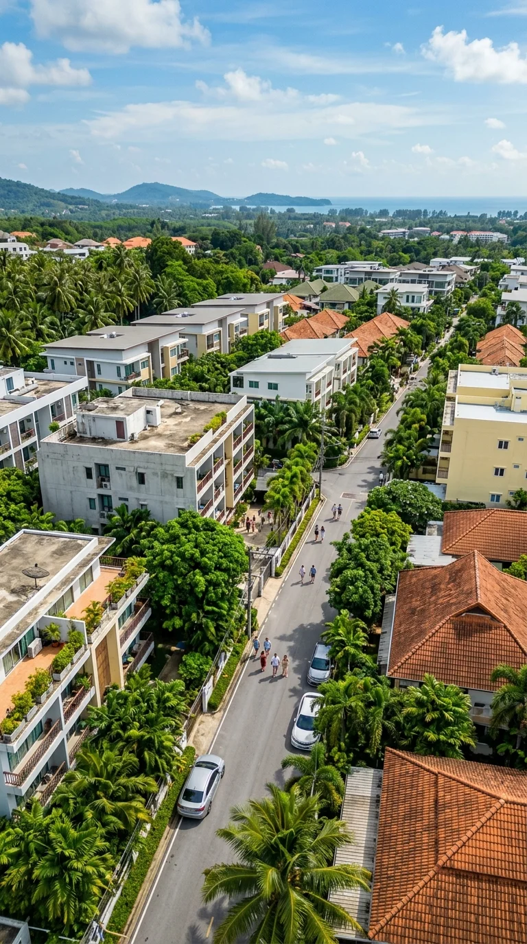 Phuket residential neighborhood Phuket residential neighborhood