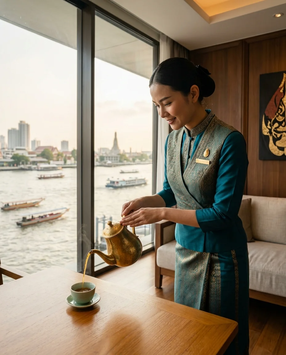 Thai hospitality staff member Thai hospitality staff member