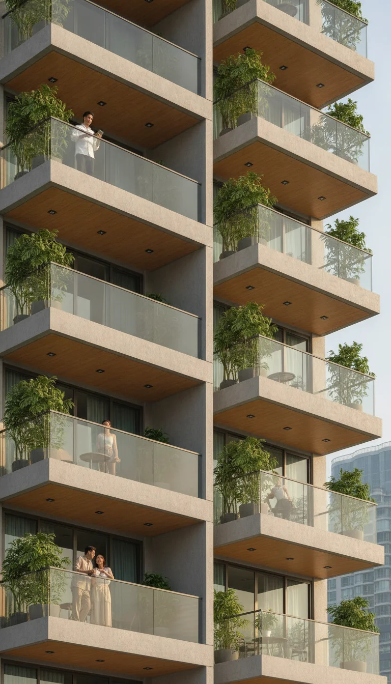 Modern Bangkok Apartment Facade Modern Bangkok Apartment Facade