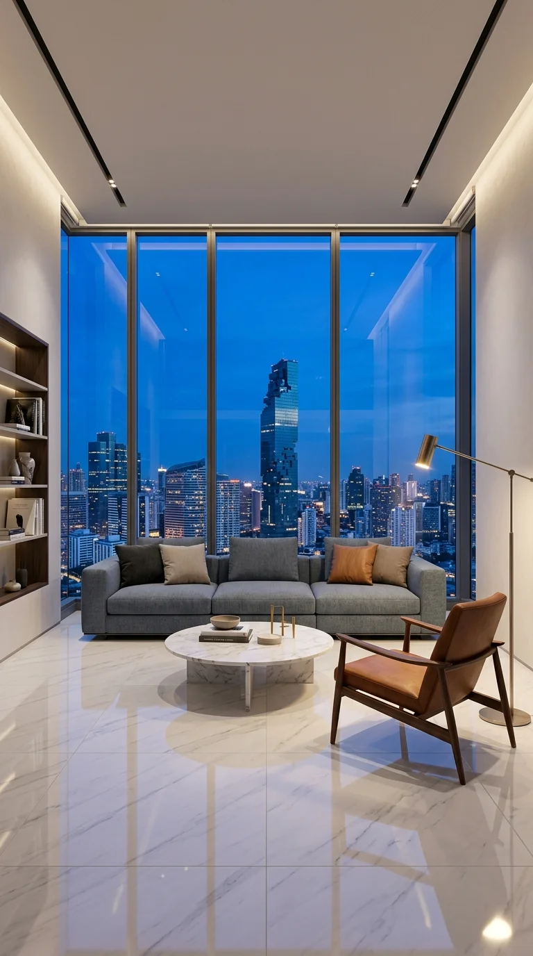 modern open-plan living room modern open-plan living room