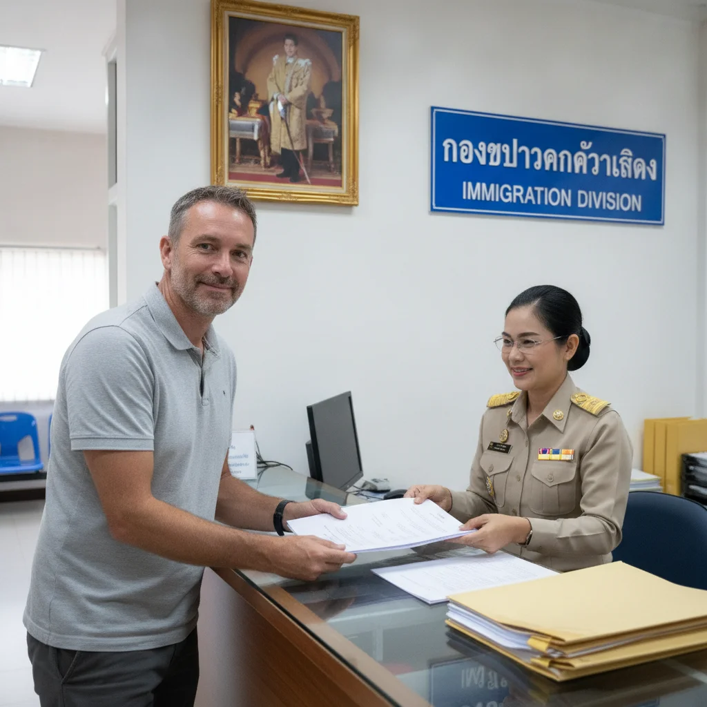Expat and Thai Government Official Expat and Thai Government Official