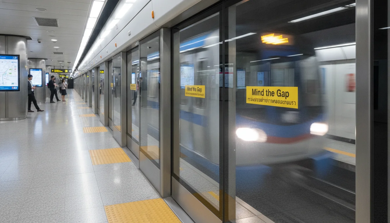 MRT Blue Line Platform Screen Doors (Sukhumvit Station)