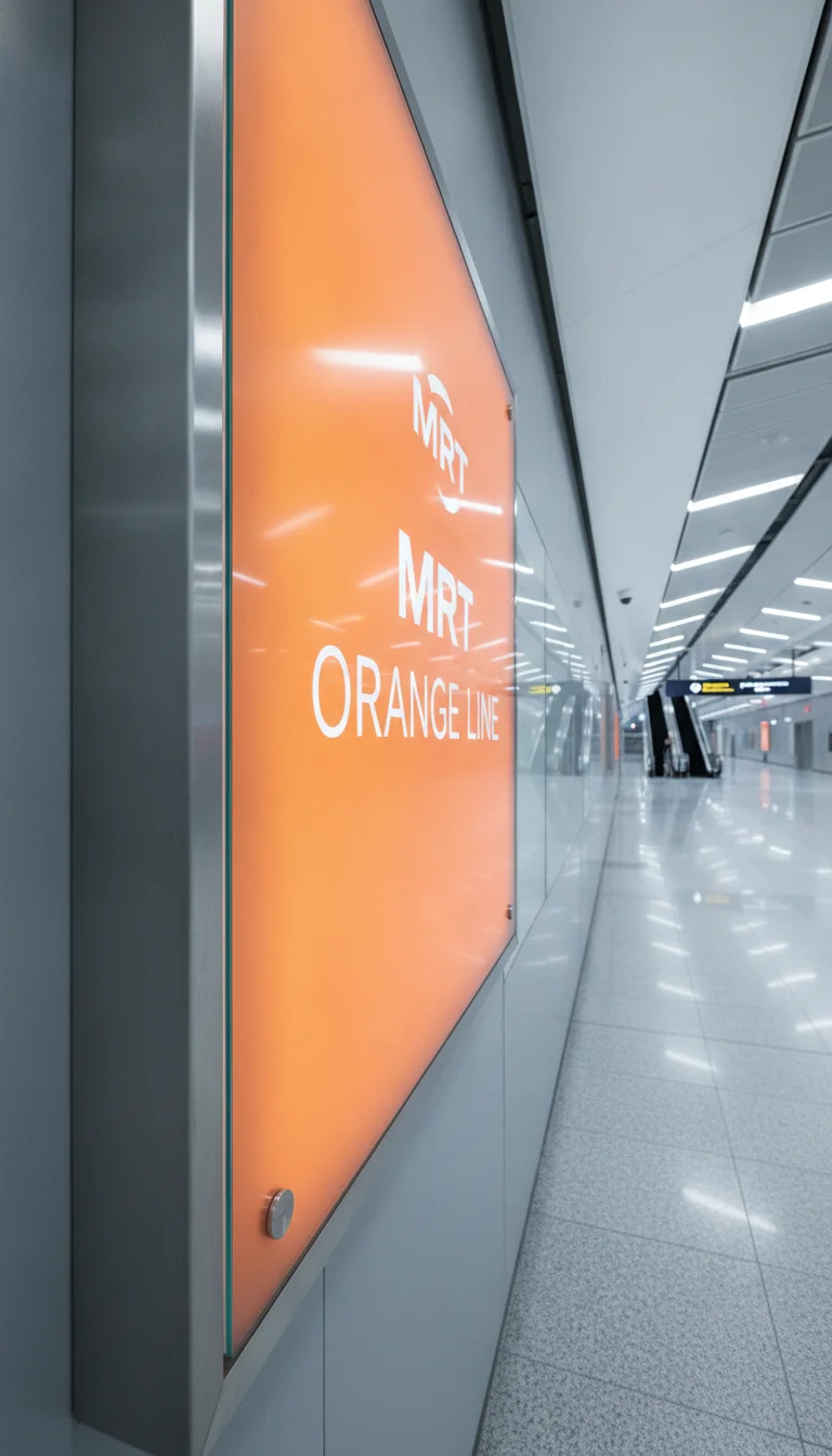 MRT Orange Line Station Signage