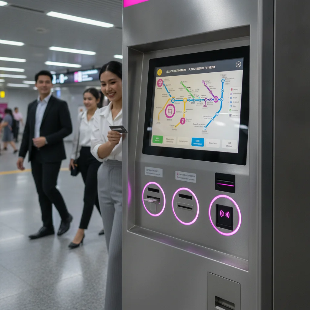 MRT Pink Line ticket vending machine MRT Pink Line ticket vending machine