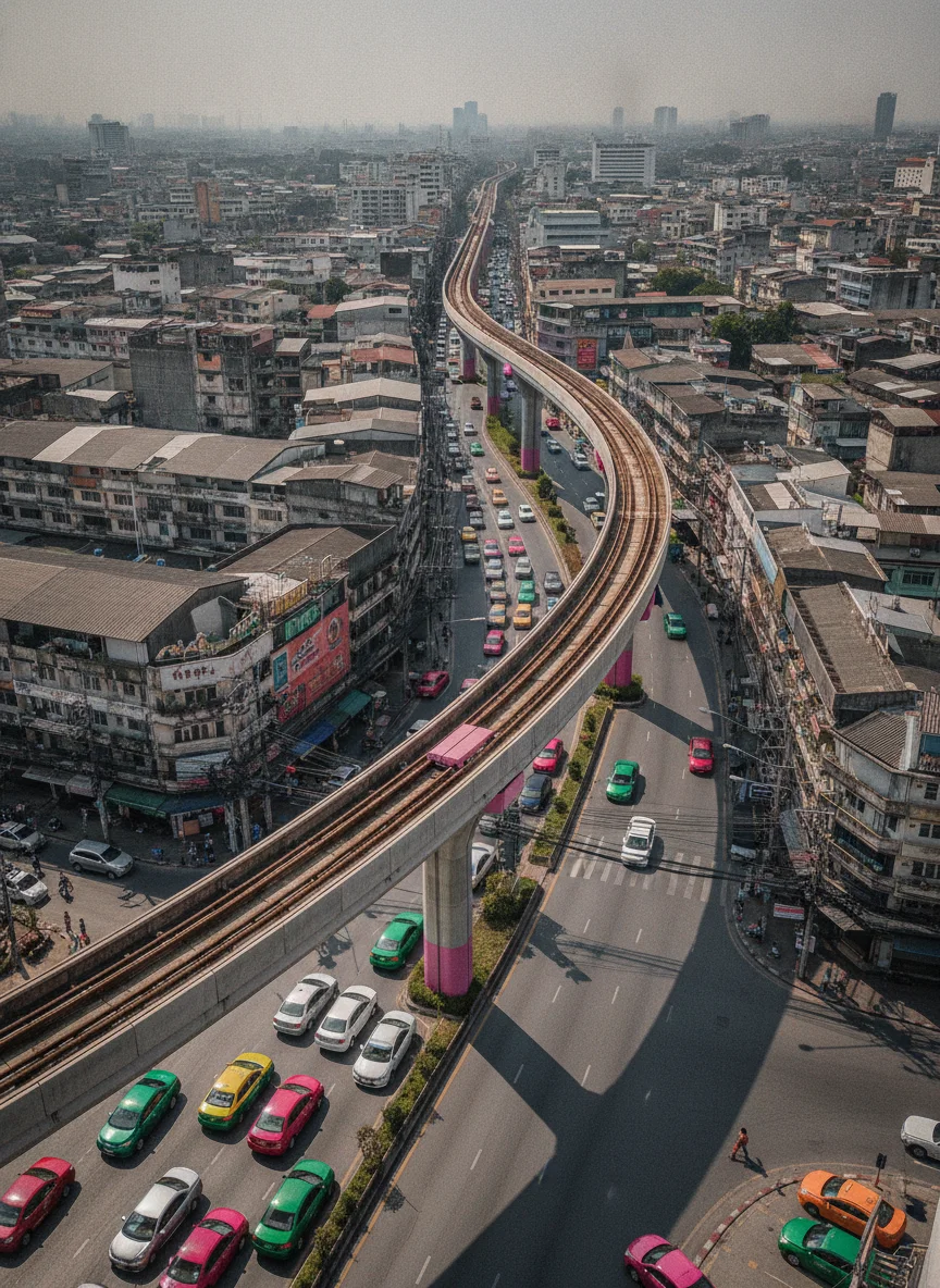 MRT Pink Line Elevated Track MRT Pink Line Elevated Track