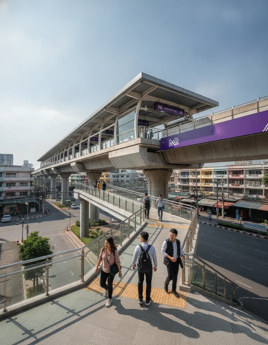 MRT Purple Line Elevated Station