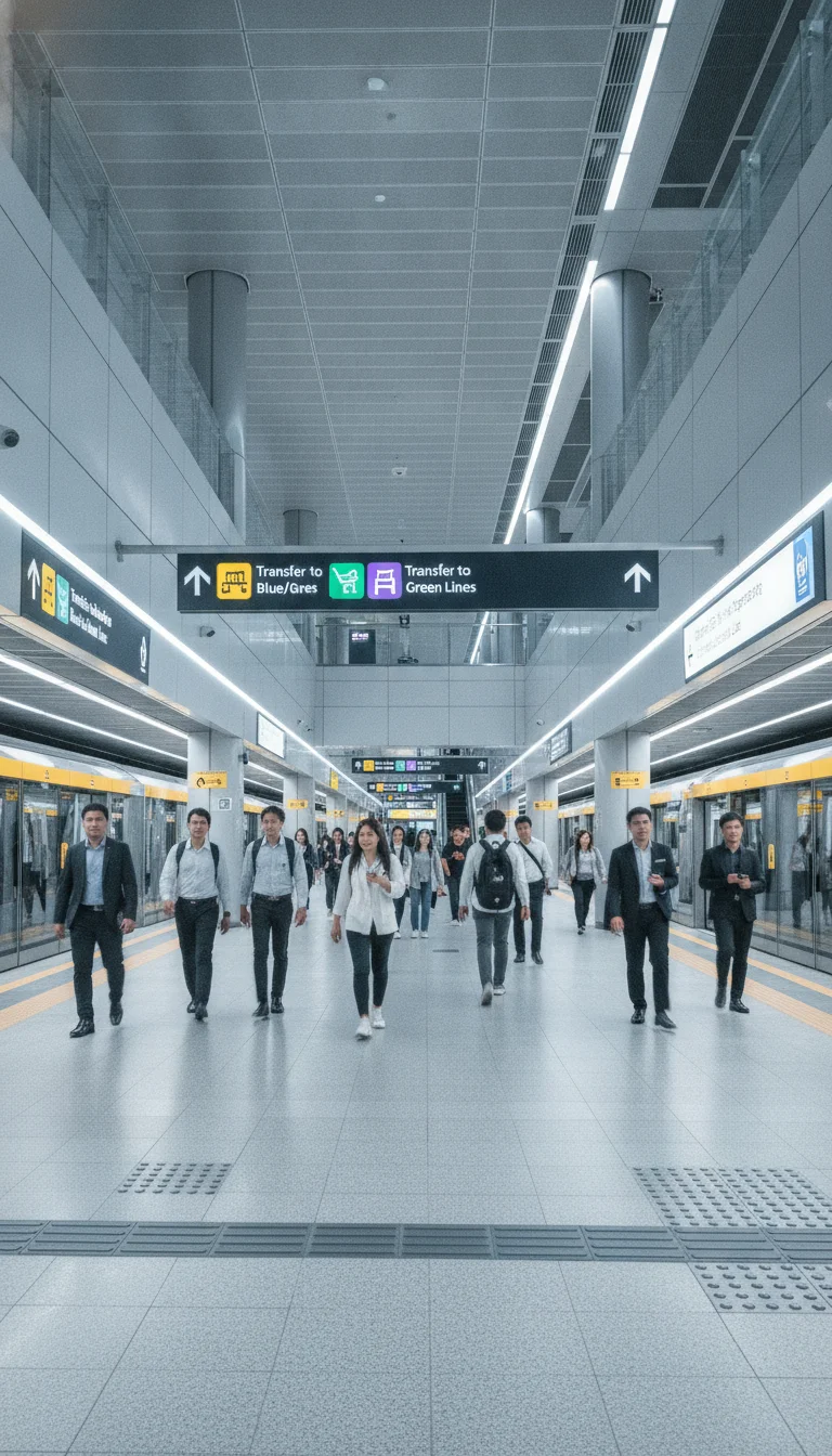 MRT Yellow Line Interchange Station MRT Yellow Line Interchange Station