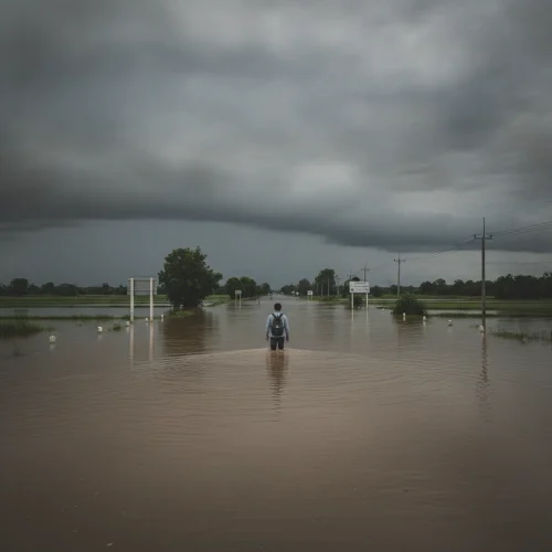 Flash Floods Submerge Homes and Cut Roads in Nan