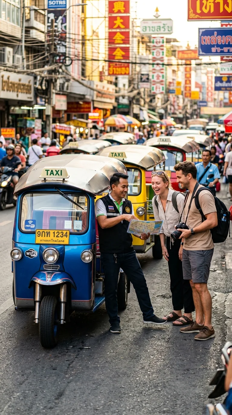 tuk-tuk negotiation scene tuk-tuk negotiation scene