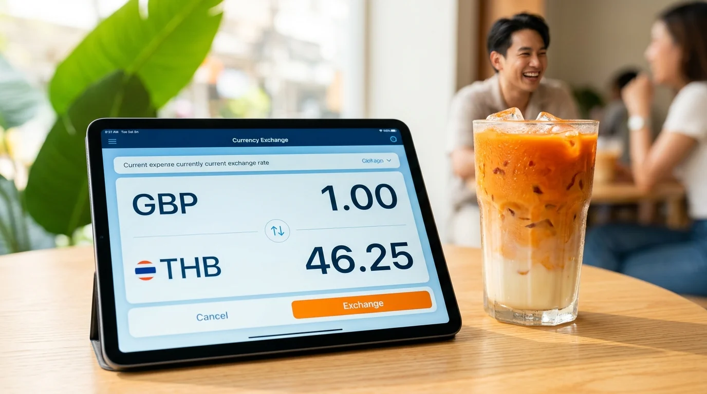 Tablet and Thai Iced Coffee Tablet and Thai Iced Coffee