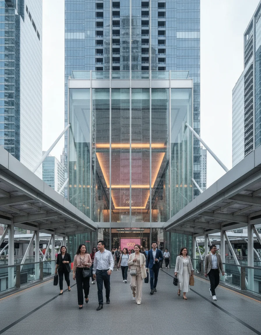 King Power Mahanakhon Street-Level Entrance and BTS Skywalk King Power Mahanakhon Street-Level Entrance and BTS Skywalk