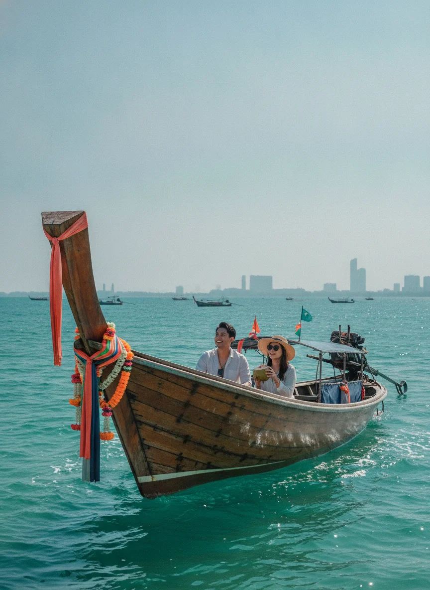 Traditional Thai Longtail Boat