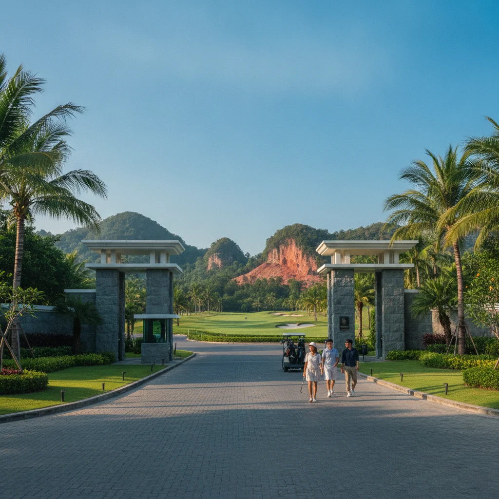 Gated entrance of Red Mountain Golf Club Gated entrance of Red Mountain Golf Club