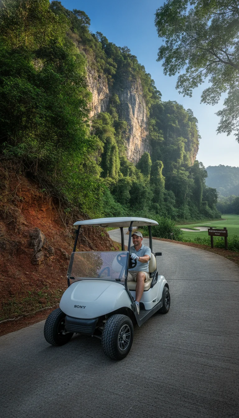 Modern electric golf cart Modern electric golf cart