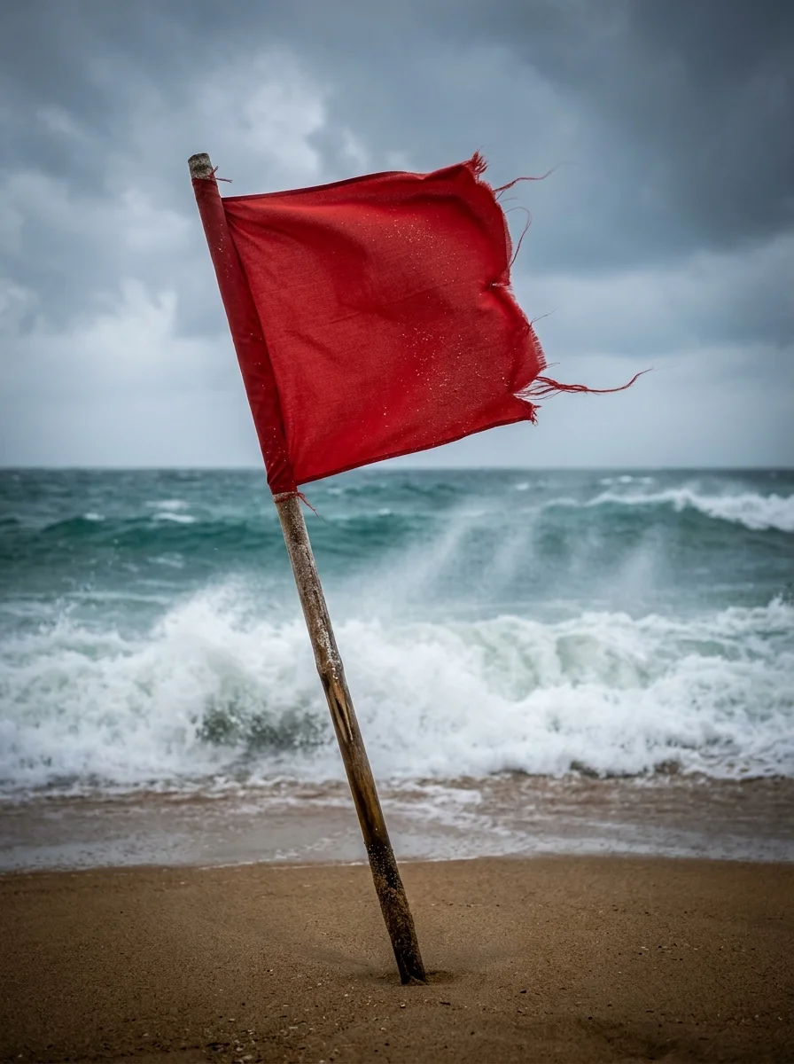 red warning flag