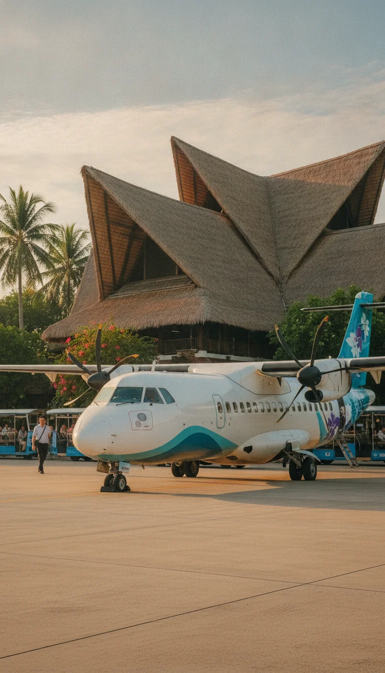 Bangkok Airways ATR-72 turboprop aircraft Bangkok Airways ATR-72 turboprop aircraft