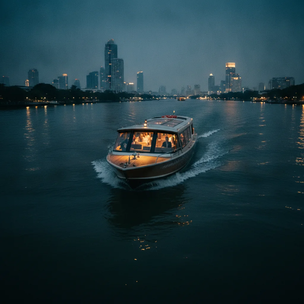 Sleek hotel private shuttle boat