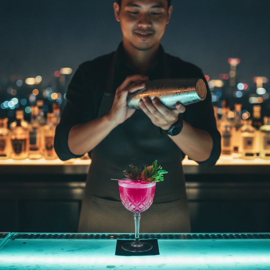 Expert mixologist at SEEN Restaurant & Bar