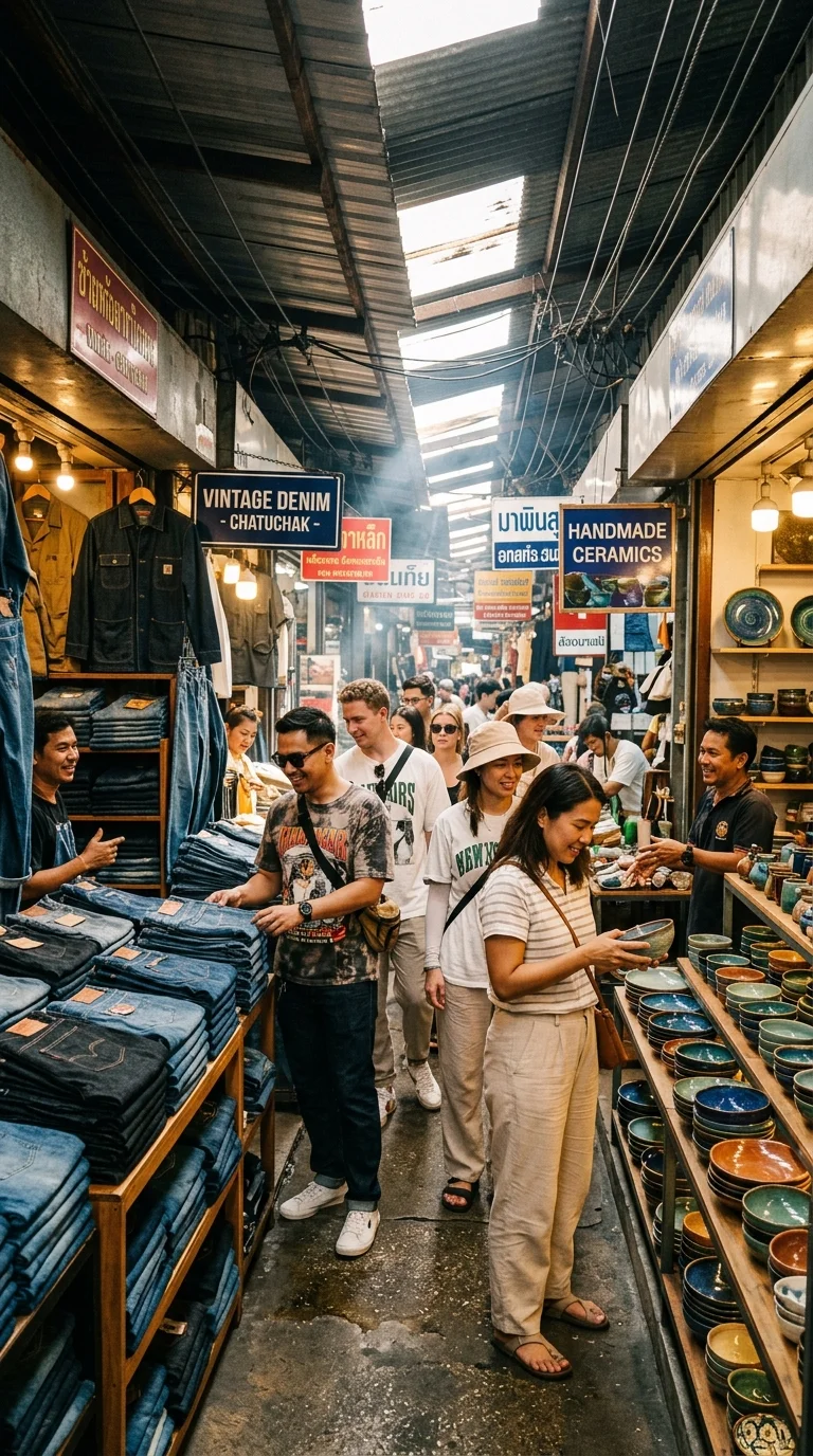 Chatuchak Market alleyway Chatuchak Market alleyway