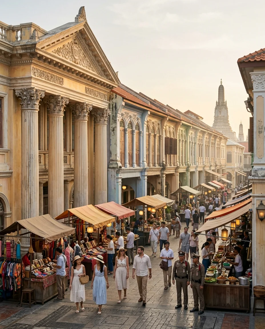 Bangkok World Architectural Streetscape