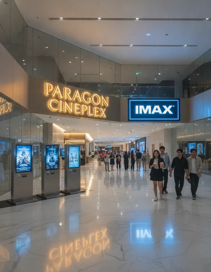 Paragon Cineplex Lobby and IMAX Entrance Paragon Cineplex Lobby and IMAX Entrance