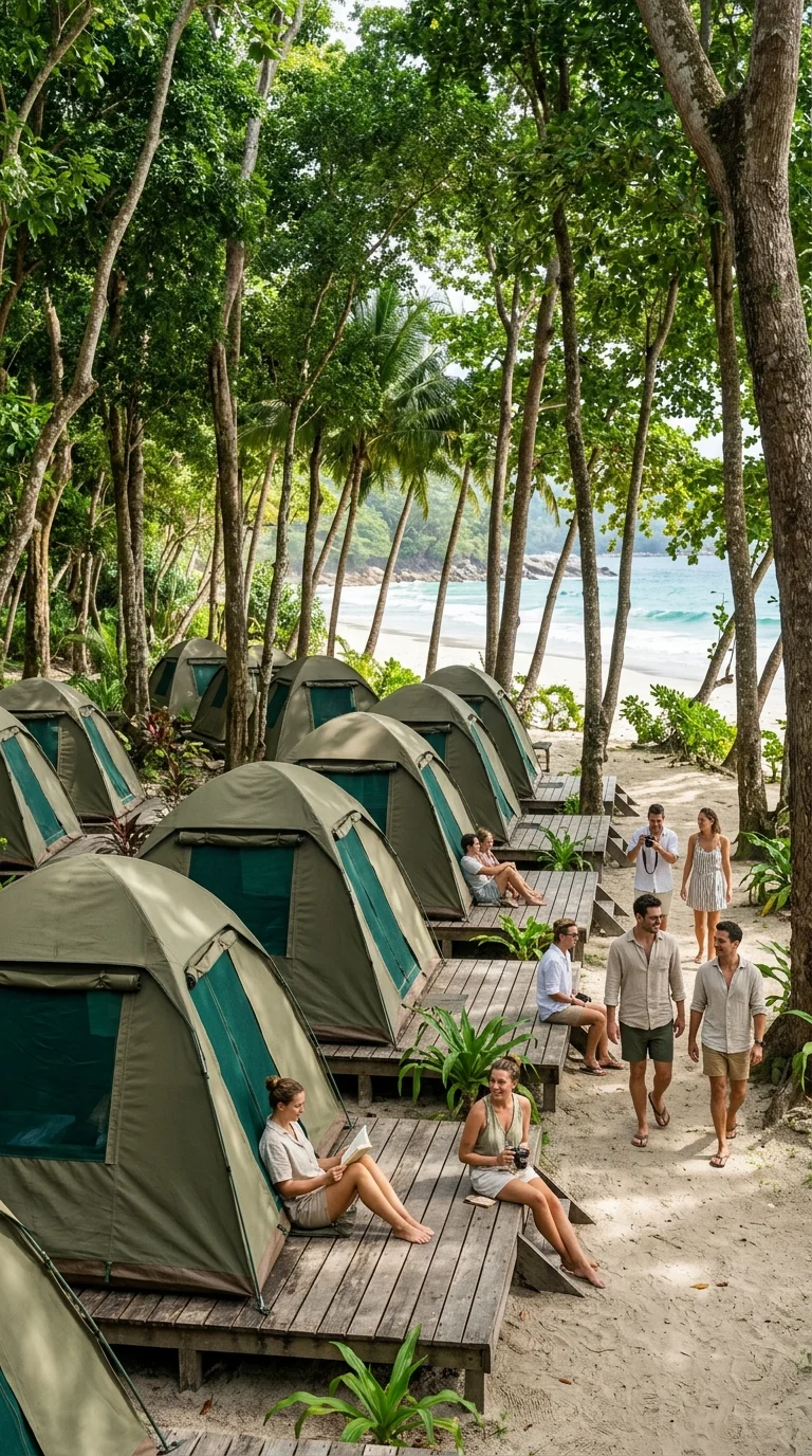 National Park canvas tent accommodation National Park canvas tent accommodation
