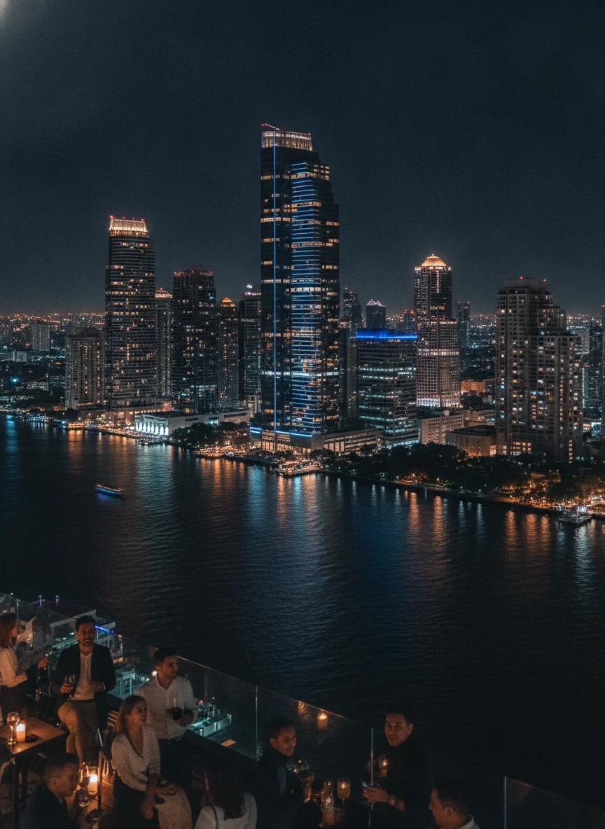 Silom and Sathon District Skyline Silom and Sathon District Skyline