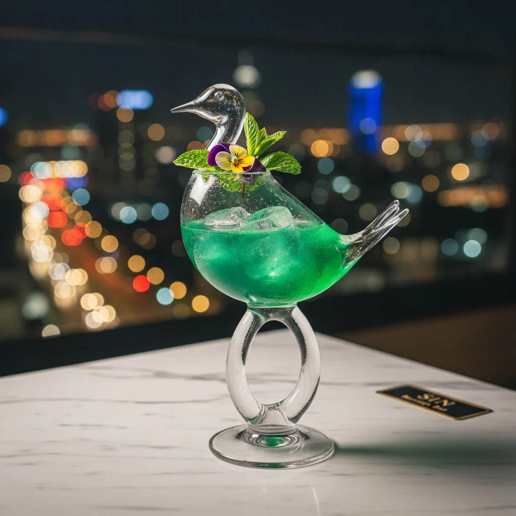 signature cocktail in a novelty glass signature cocktail in a novelty glass