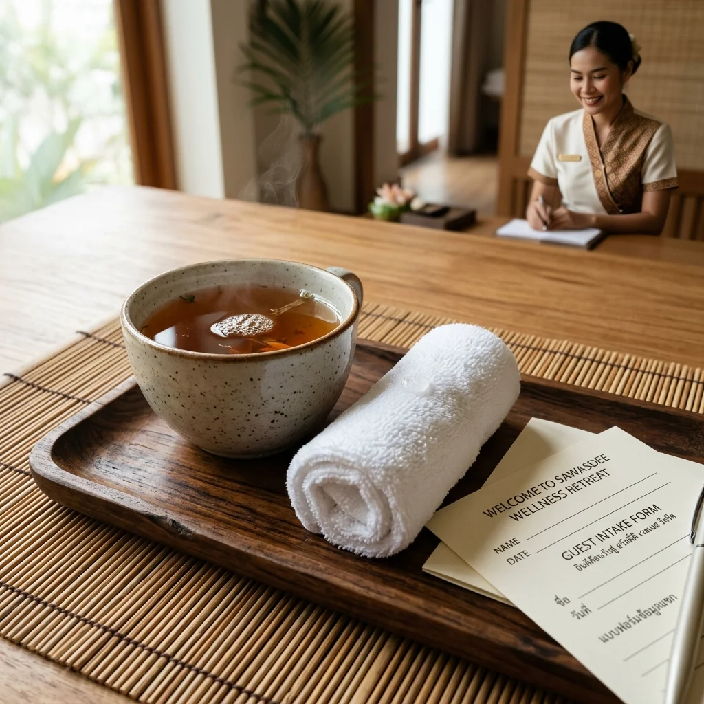 Thai spa welcome tray Thai spa welcome tray