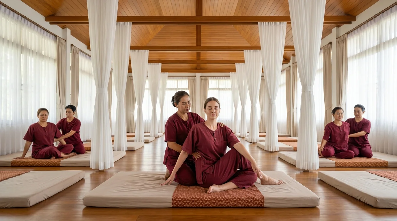 Chiang Mai massage school practitioners and clients Chiang Mai massage school practitioners and clients