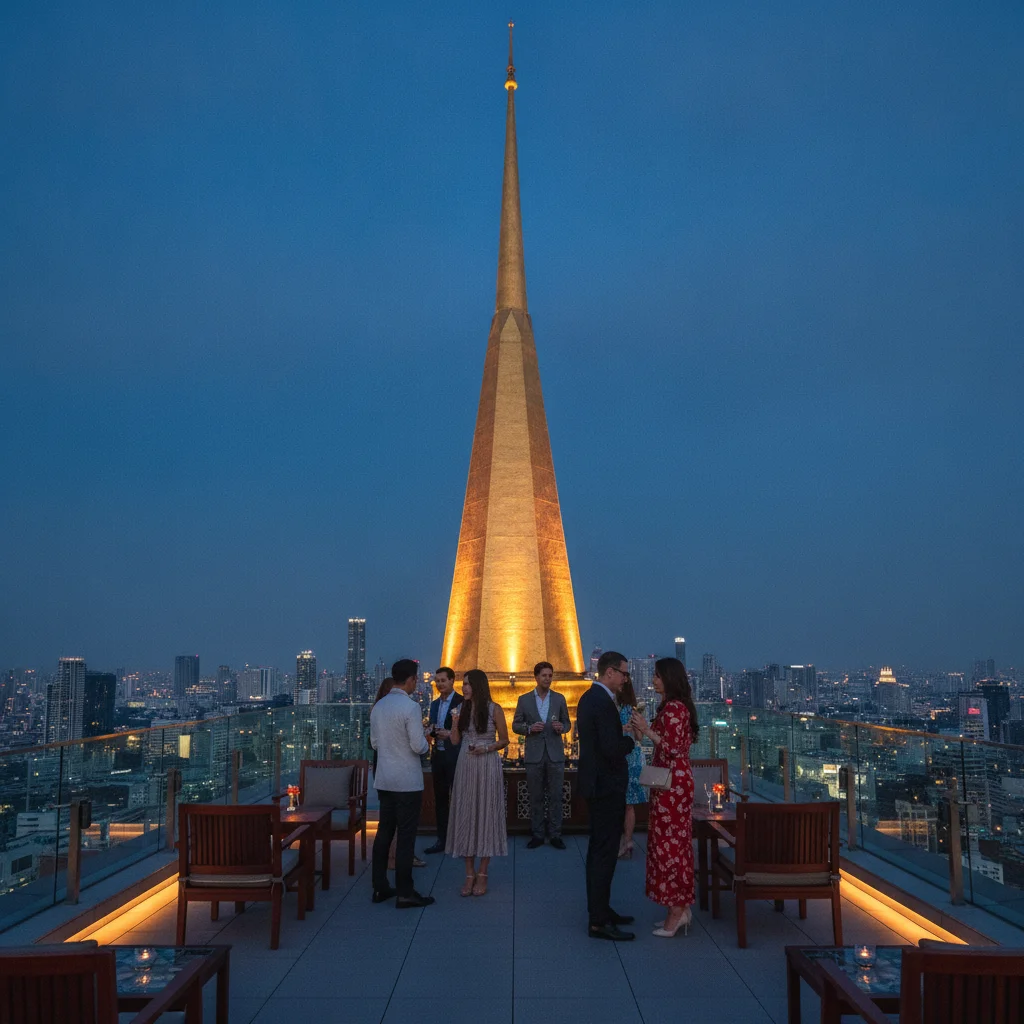 Spire Rooftop Bar at Dusit Thani Bangkok Spire Rooftop Bar at Dusit Thani Bangkok