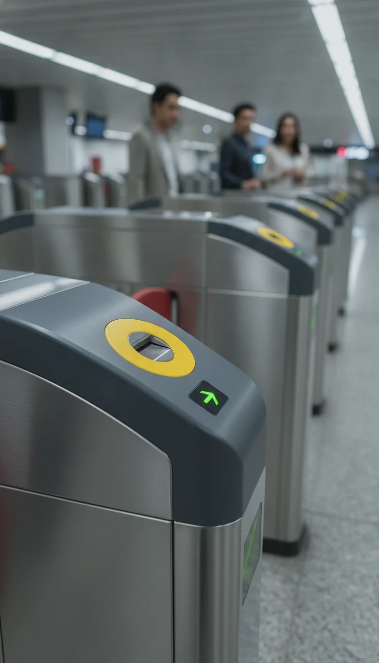 SRT Red Line automatic ticket gate turnstile SRT Red Line automatic ticket gate turnstile