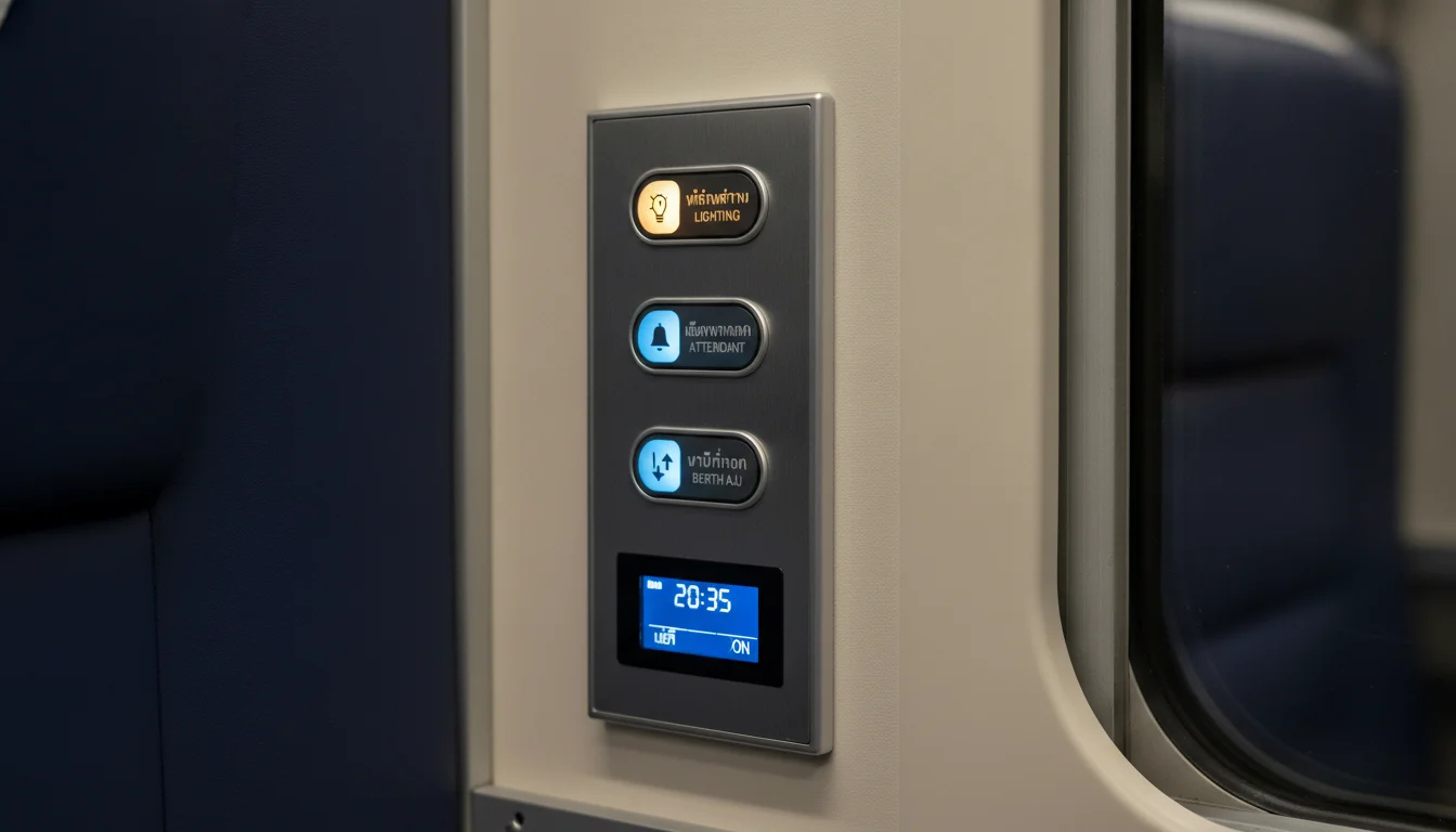 CNR Sleeper Train Electronic Berth Control Panel