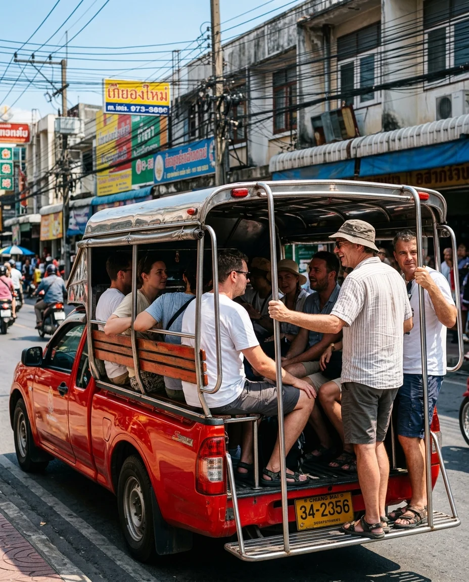 Chiang Mai Red Songthaew Chiang Mai Red Songthaew