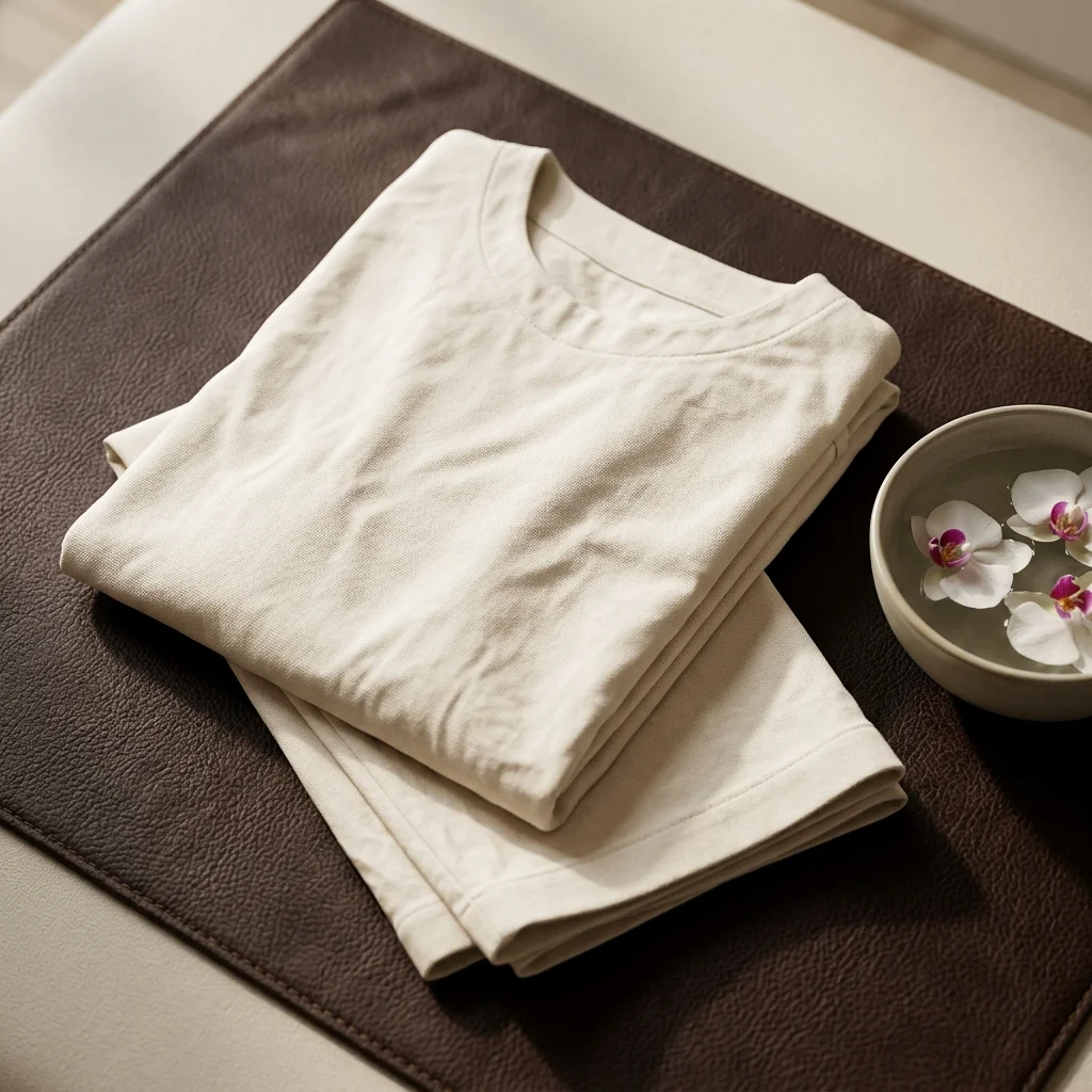 folded cotton massage outfit folded cotton massage outfit