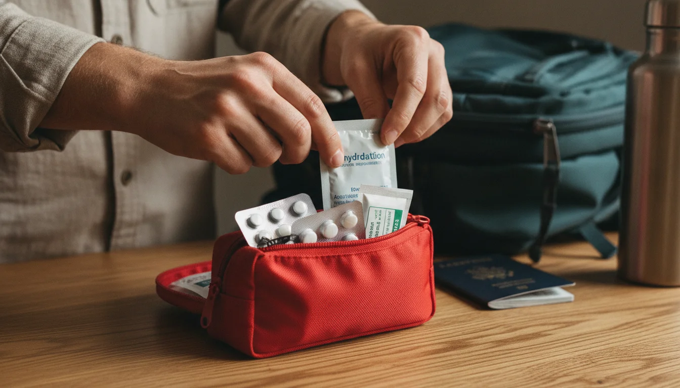 traveler's first-aid kit preparation