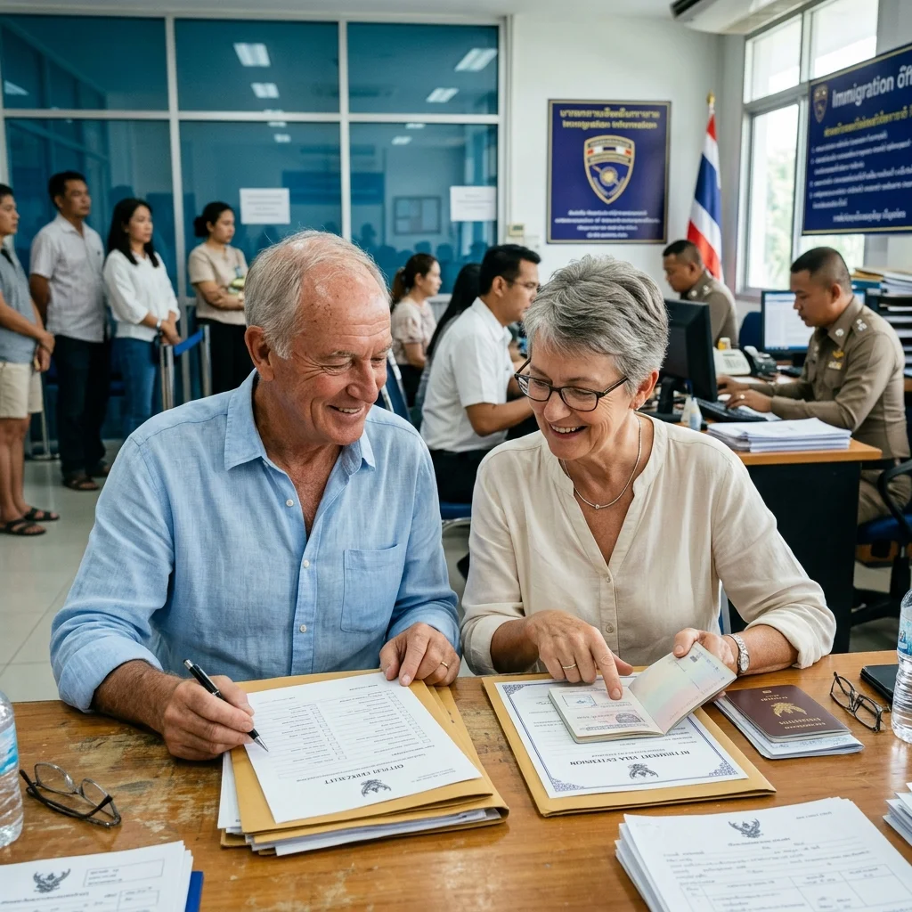 older British expatriate couple older British expatriate couple