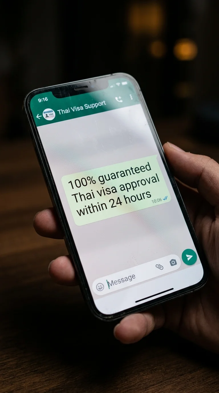 Smartphone screen with WhatsApp interface