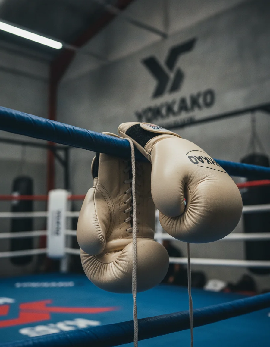 Custom Yokkao leather lace-up Muay Thai gloves Custom Yokkao leather lace-up Muay Thai gloves